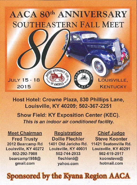 2015 AACA Southeastern Fall Meet